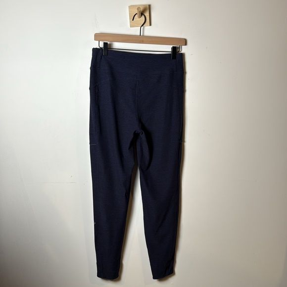Lululemon Pants Women 6 Heathered Hero Blue Athletic Activewear Run On Jogger - Picture 2 of 12